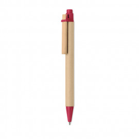 Długopis papierowy / kukurydza Ticino - czerwony